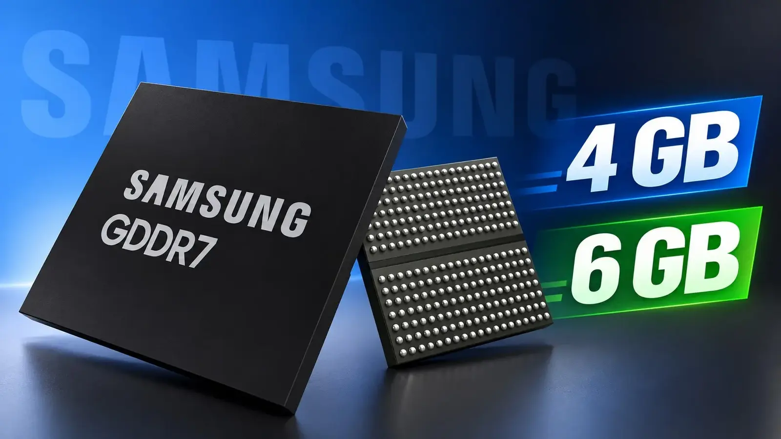 GDDR7 4 ja 6 GB kiibid võivad tulla kahe aasta jooksul