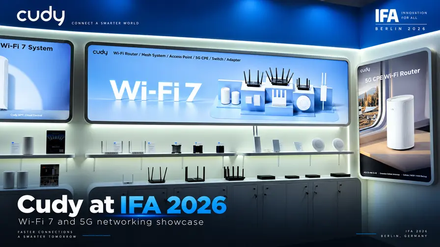 Cudy IFA 2026: 5G tööstusruuterid ja Wi-Fi 7 tugipunktid