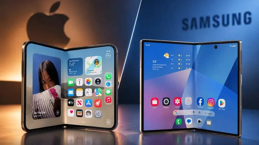 Samsung kasutab iPhone Duo ekraanijoont Fold 8 reklaamis